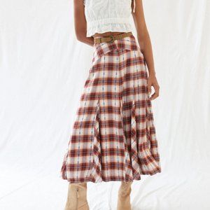 LOOKING FOR Anthropologie Pilcro Plaid Maxi Skirt